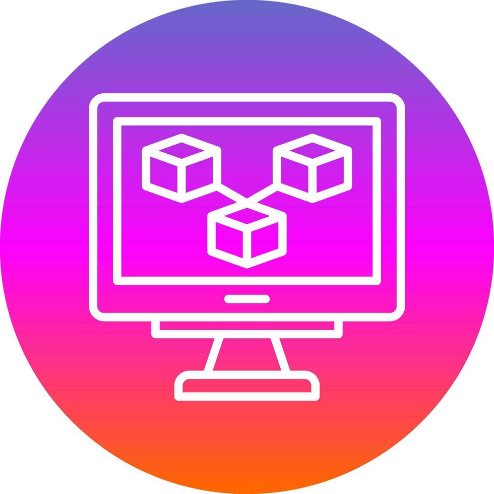 Blockchain Vector Icon Design