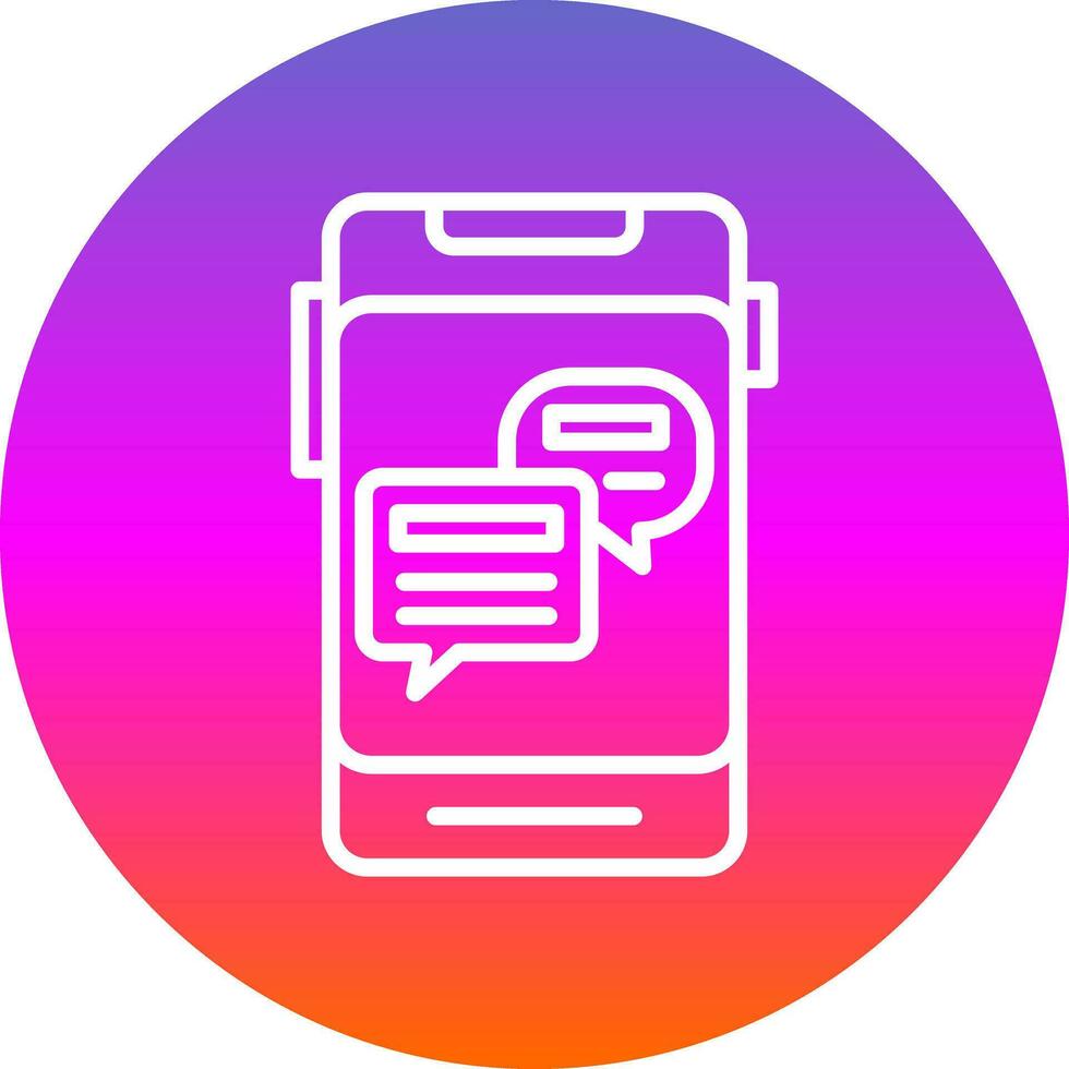 Online Chat Vector Icon Design