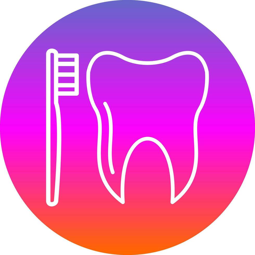 Tooth Brush Vector Icon Design