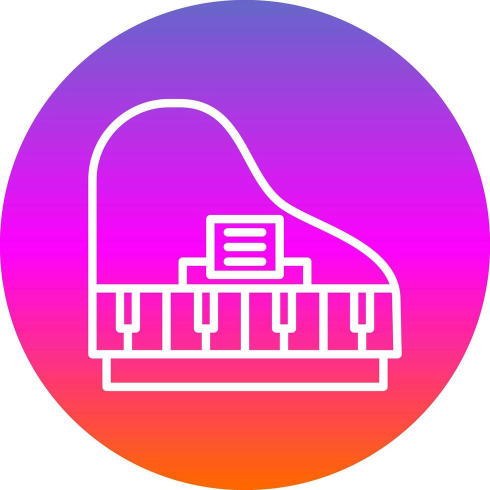 Piano Vector Icon Design