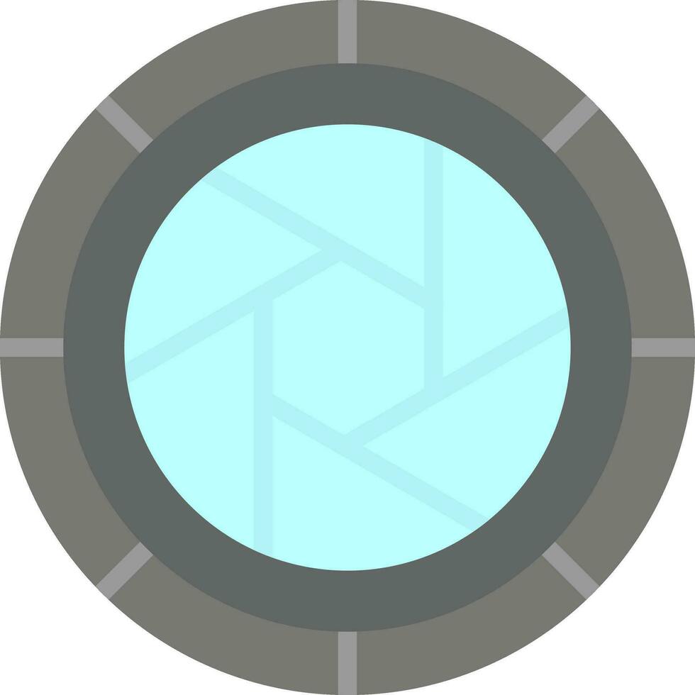 Camera Lens Vector Icon Design
