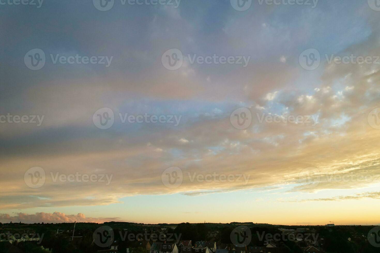 Dramatic Clouds over Luton City of England Great Britain. photo