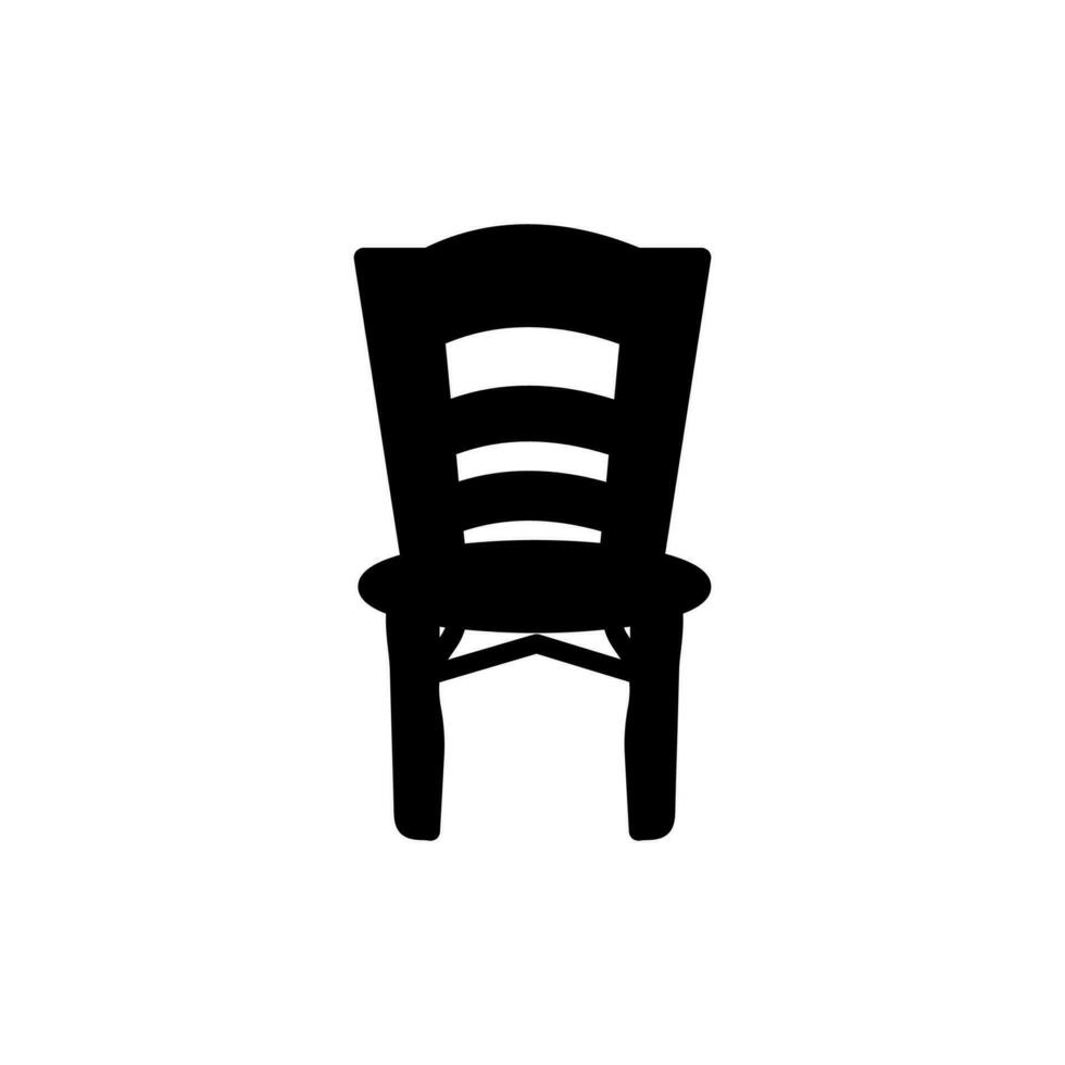 comida silla icono en vector. logotipo vector