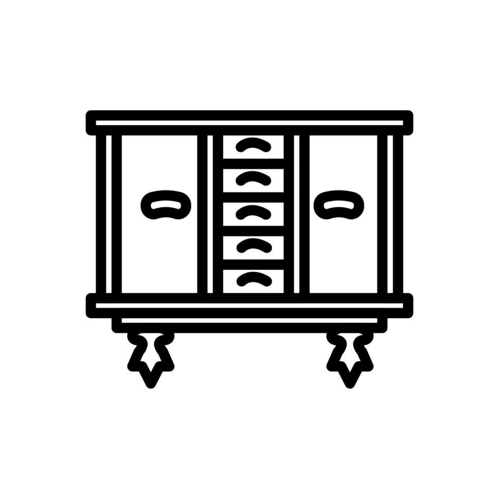 Console Table icon in vector. Logotype vector