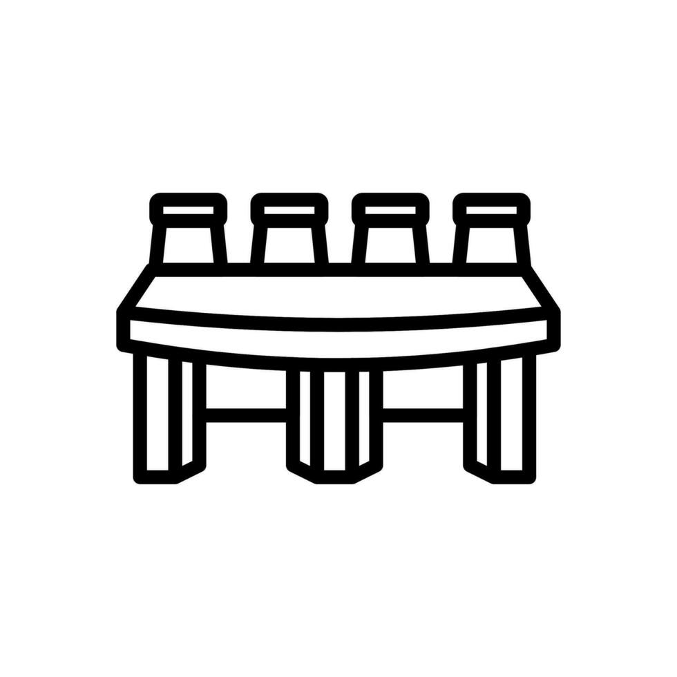 Conference Table icon in vector. Logotype vector