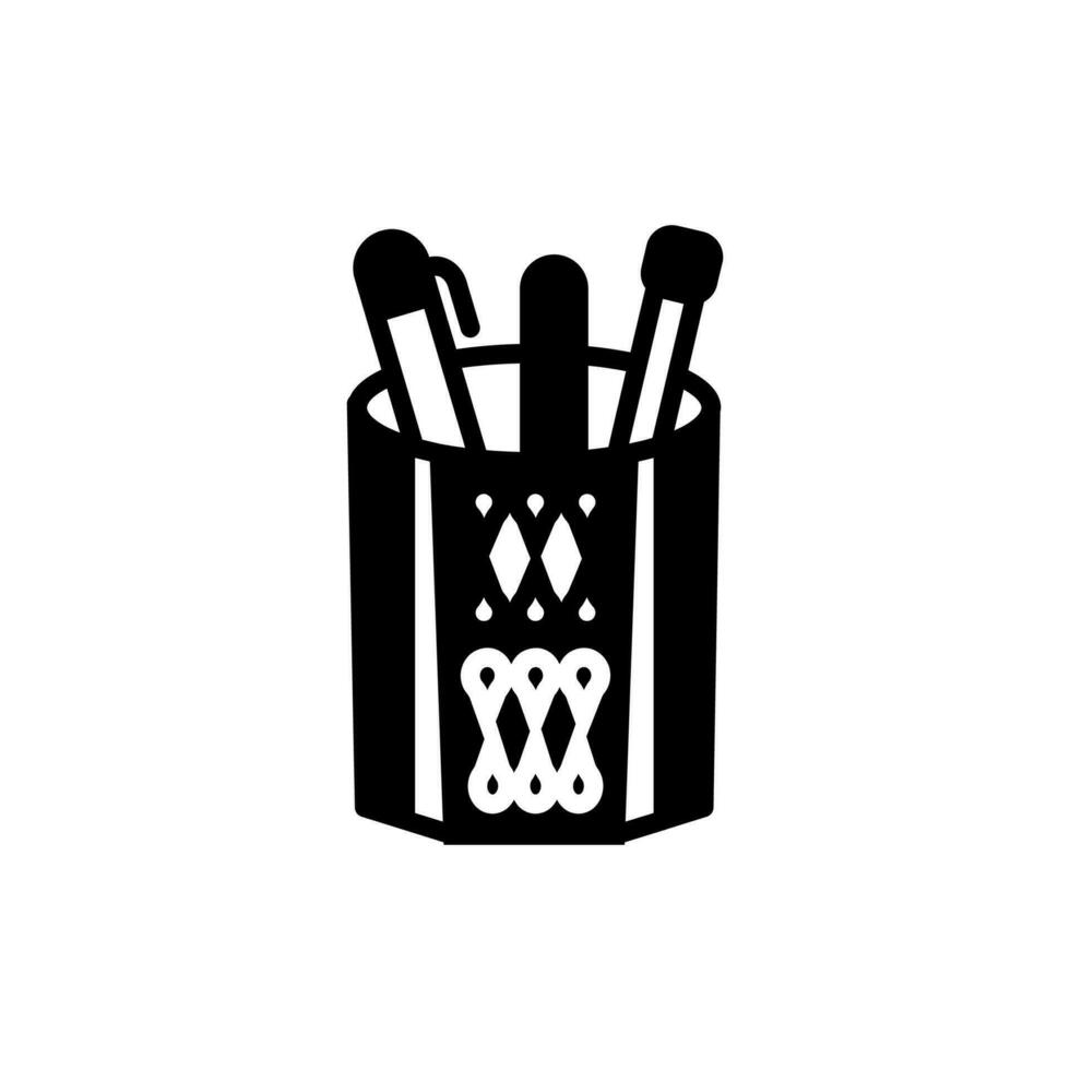 Pen Holder icon in vector. Logotype vector