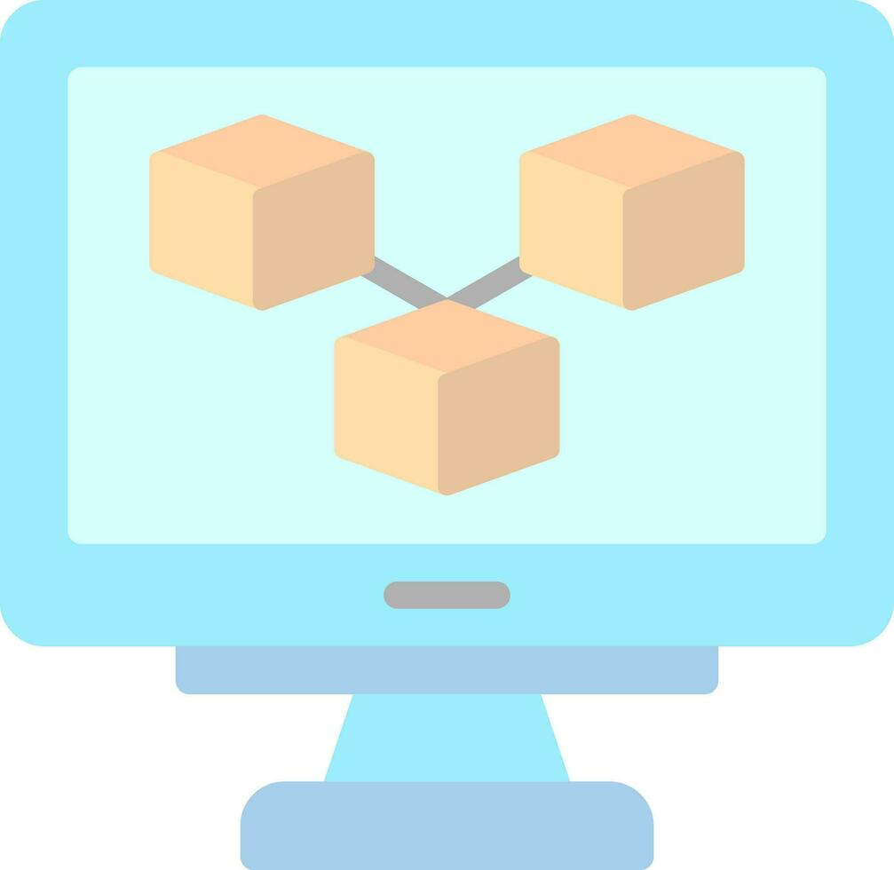 Blockchain Vector Icon Design