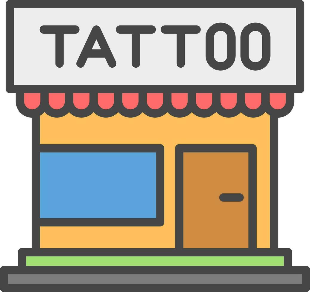 Tatoo Studio Vector Icon Design
