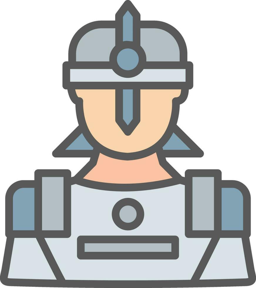 Warrior Vector Icon Design