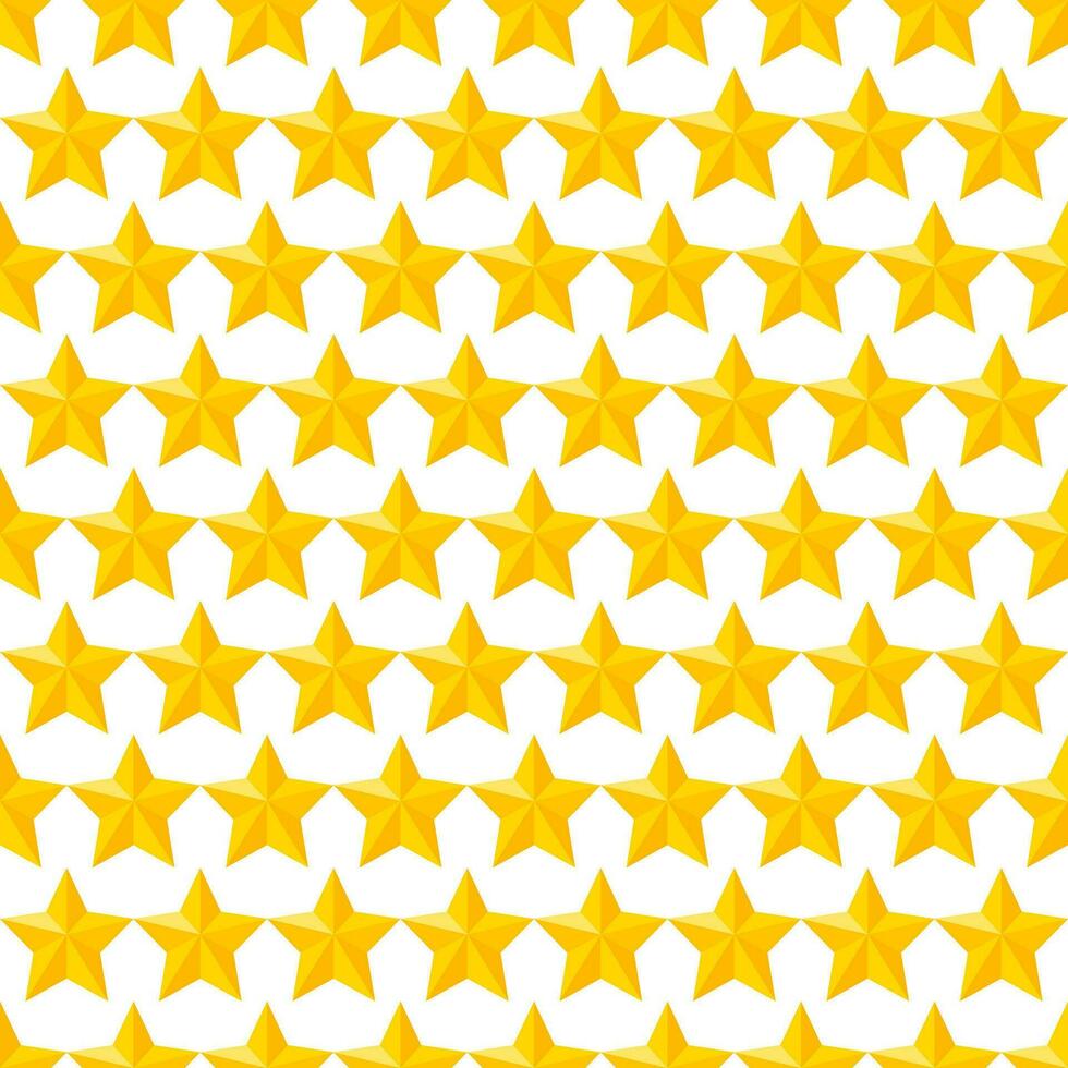 Yellow star pattern seamless background main element. vector