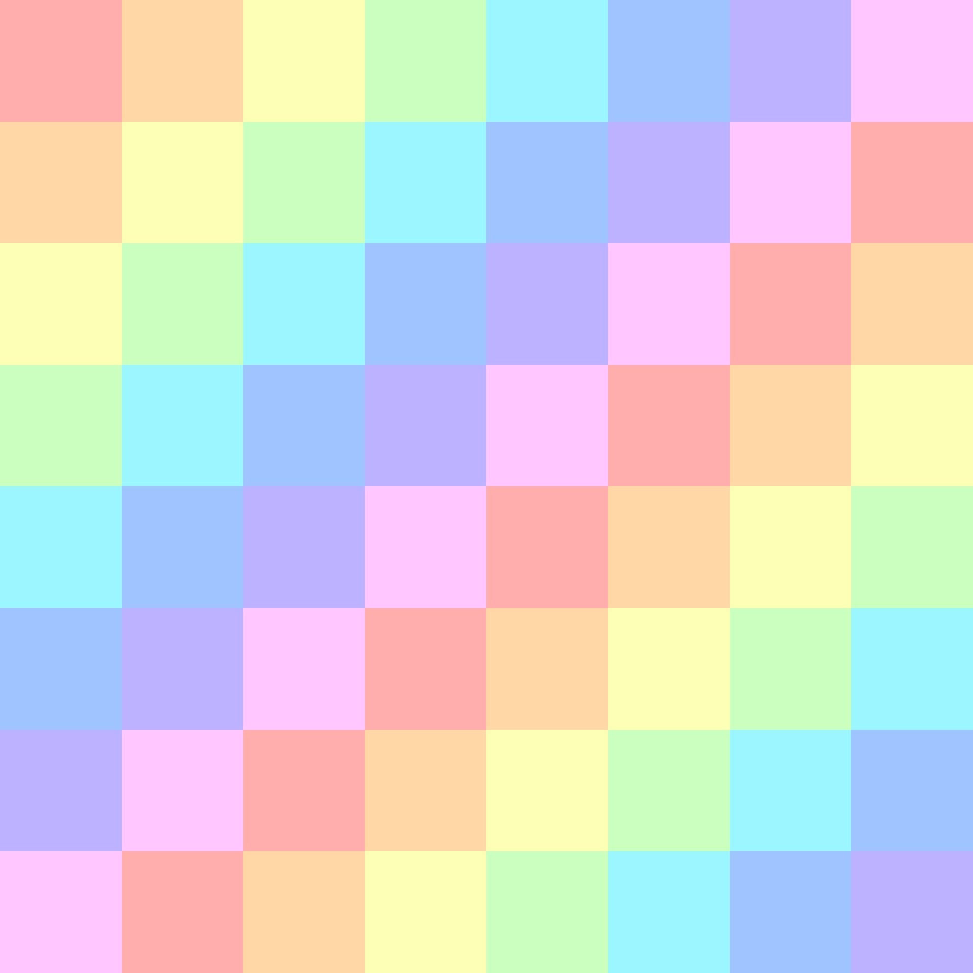 Seamless background with a pastel colored square grid pattern as the ...