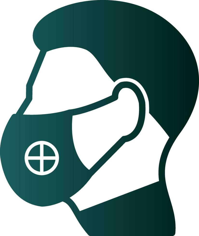 Face Mask Vector Icon Design