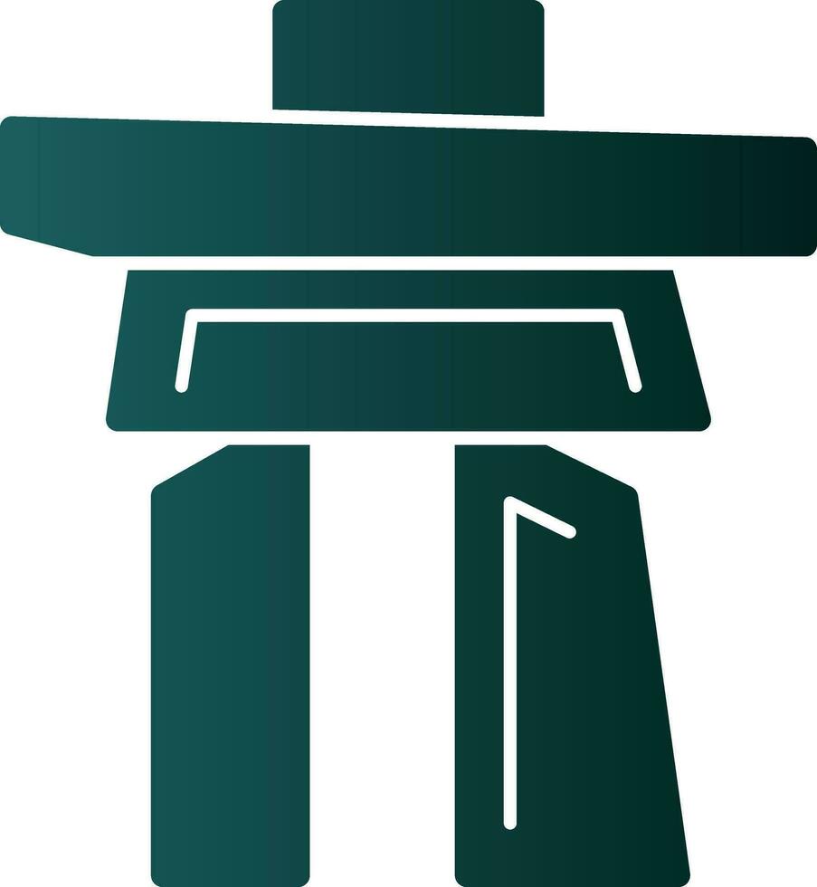 Inukshuk Vector Icon Design