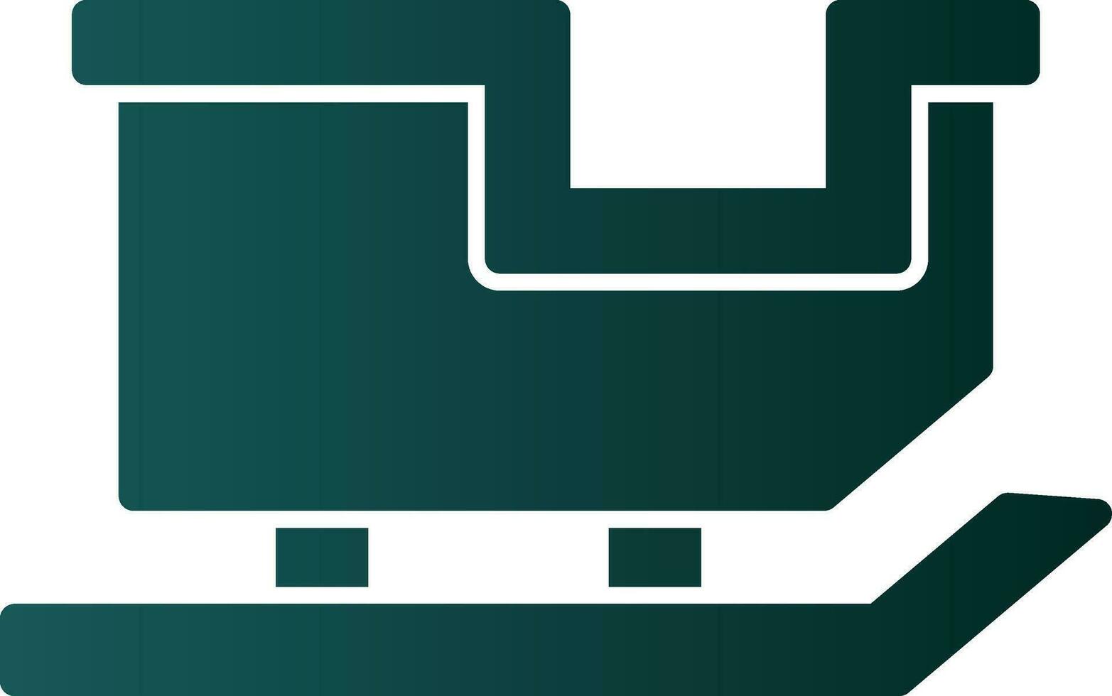 Sled Vector Icon Design