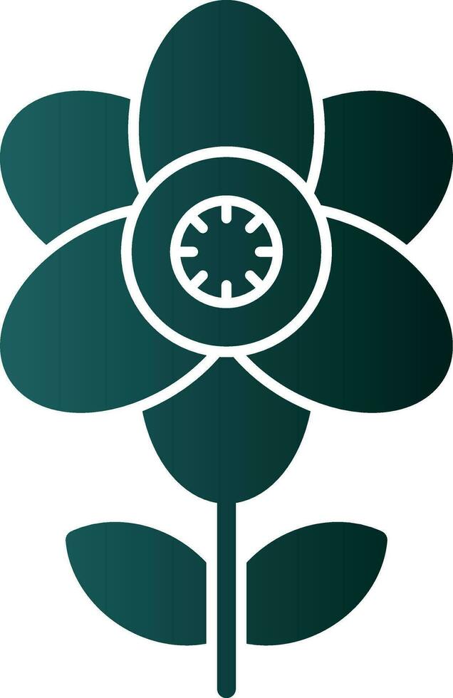 Arctic poppy Vector Icon Design