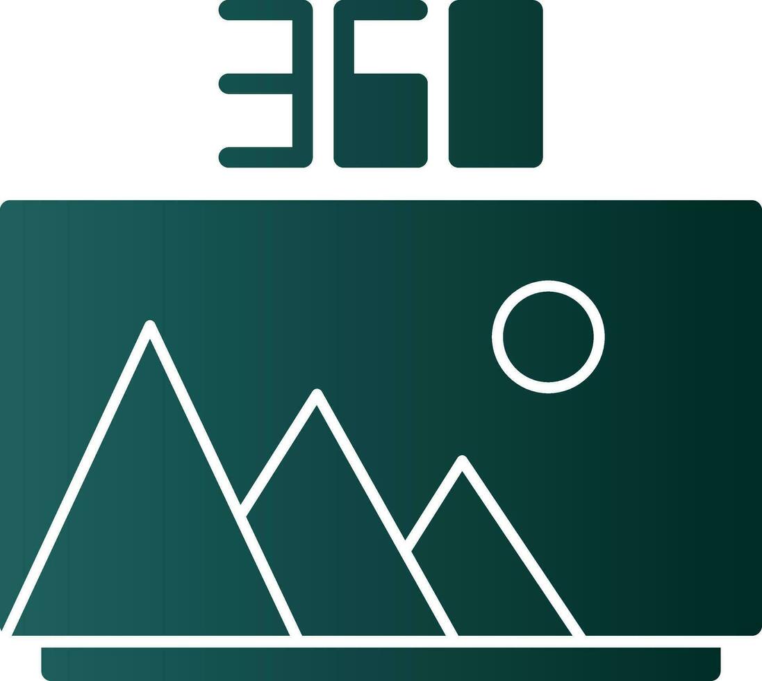 360 Image Vector Icon Design