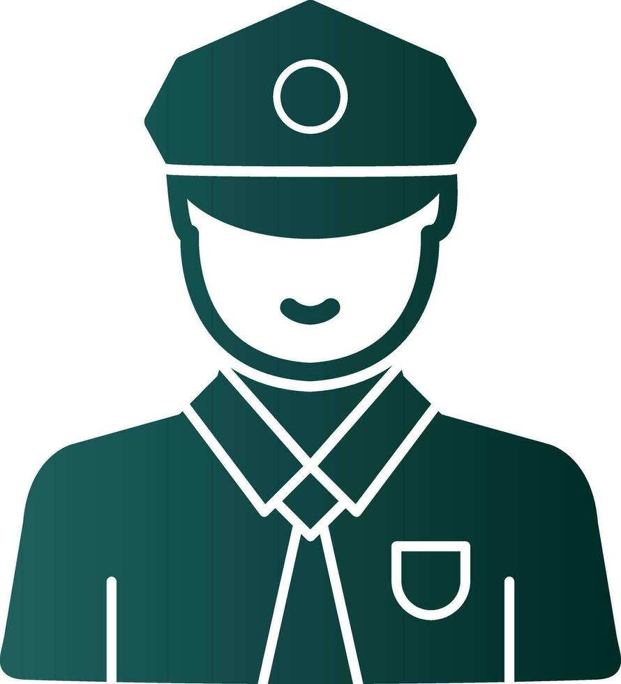 diseño de icono de vector de guardia de seguridad