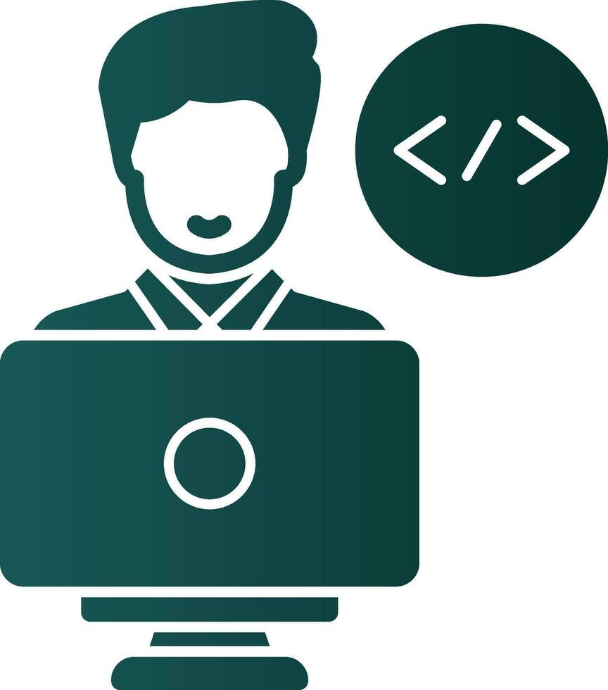 Programmer Vector Icon Design