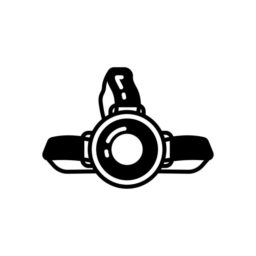Headlamp icon in vector. Logotype vector