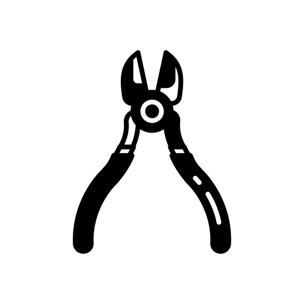 Diagonal Pliers icon in vector. Logotype vector