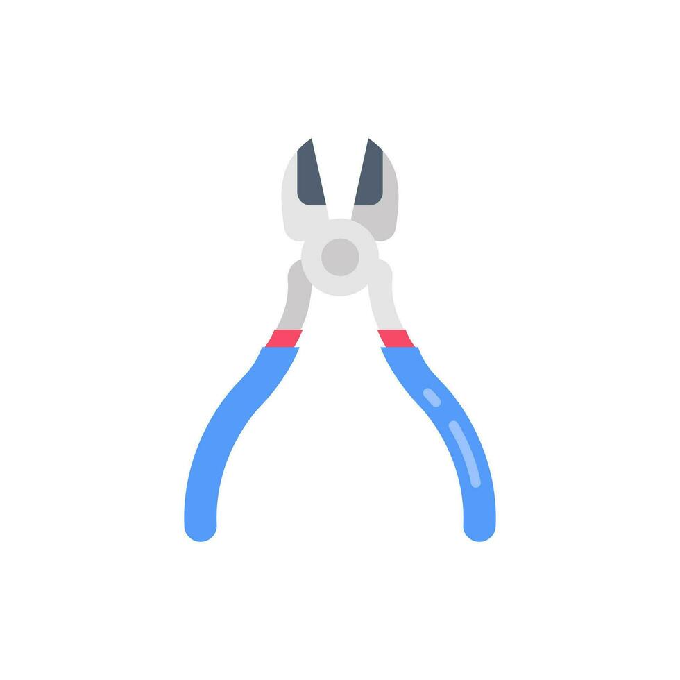 Diagonal Pliers icon in vector. Logotype vector