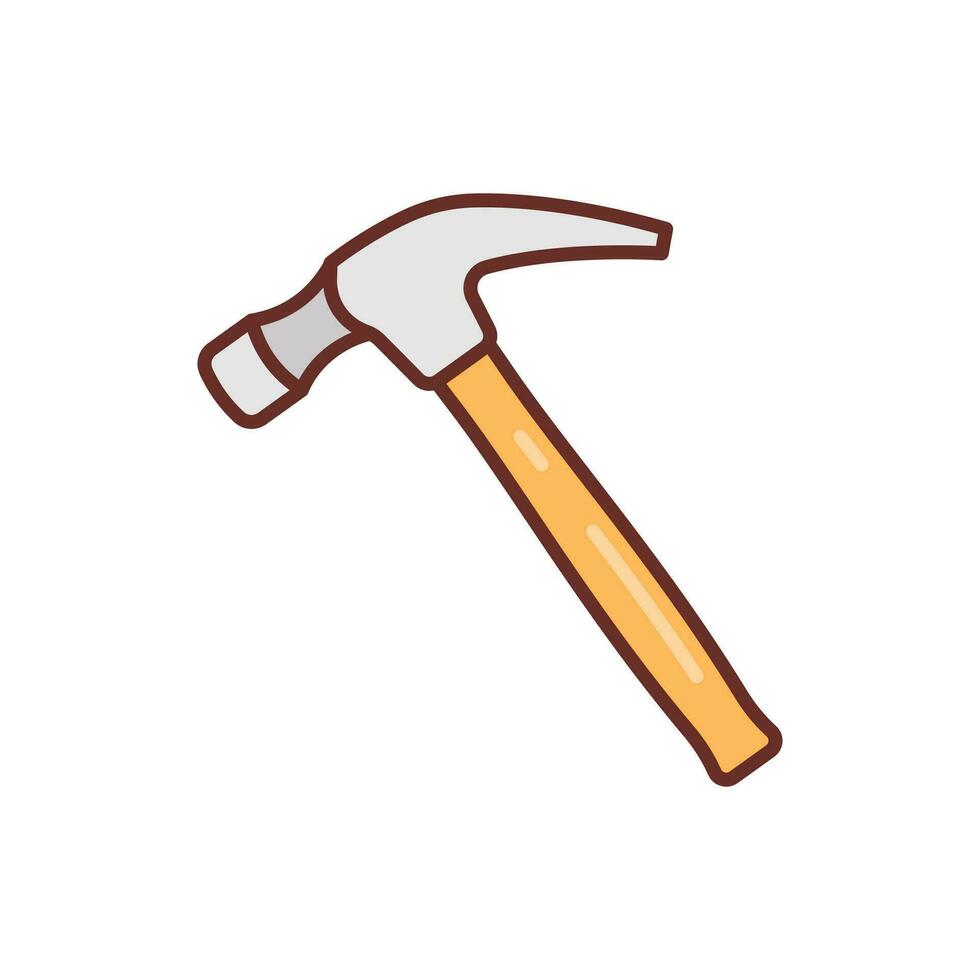 Hammer icon in vector. Logotype vector