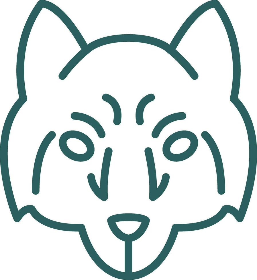 Arctic wolf Vector Icon Design