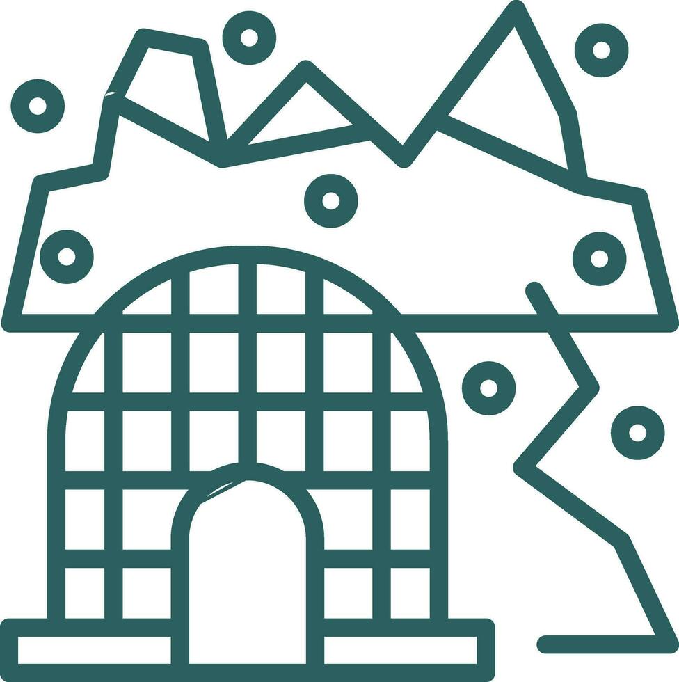 Arctic tundra Vector Icon Design