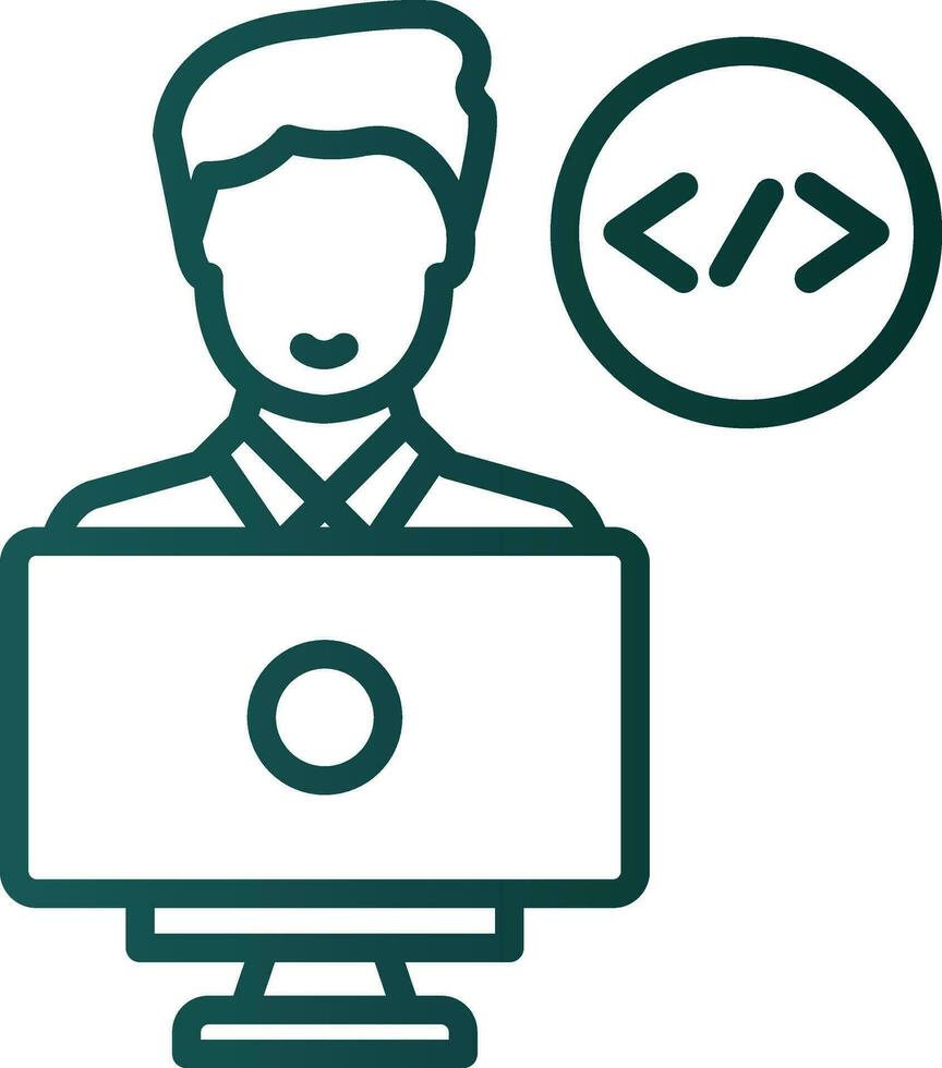 Programmer Vector Icon Design