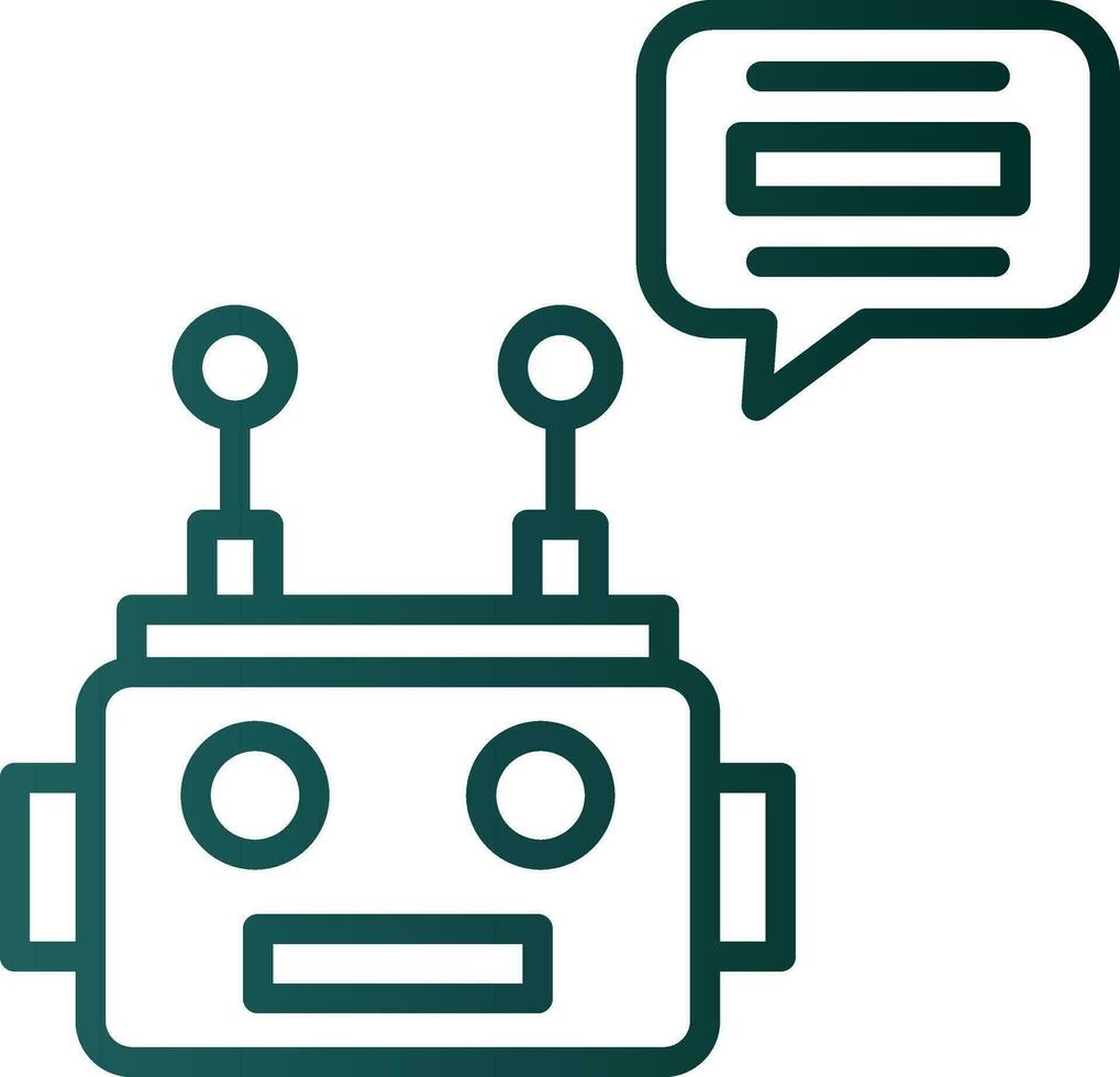 Chatbot Vector Icon Design