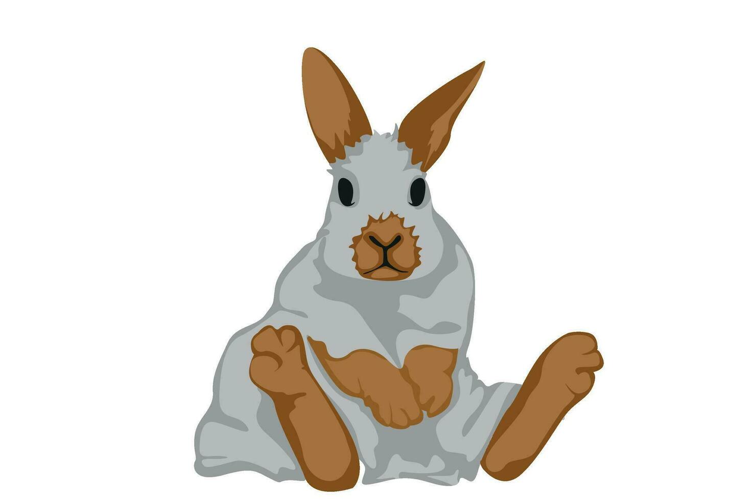 Cute Halloween Ghost Rabbit vector