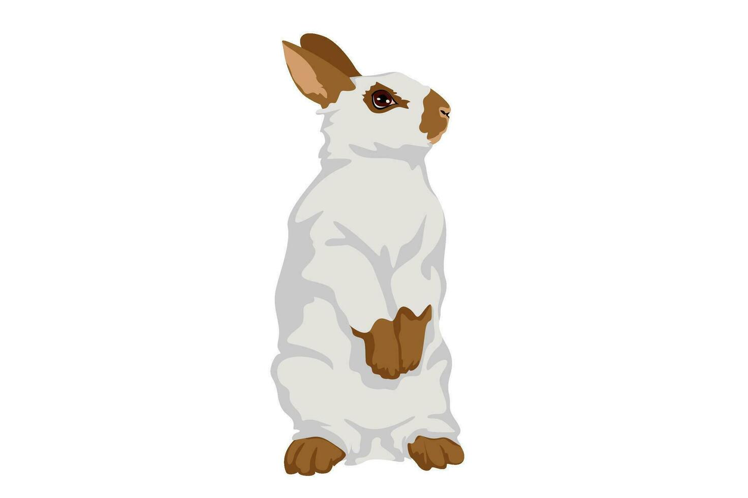 Cute Halloween Ghost Rabbit vector