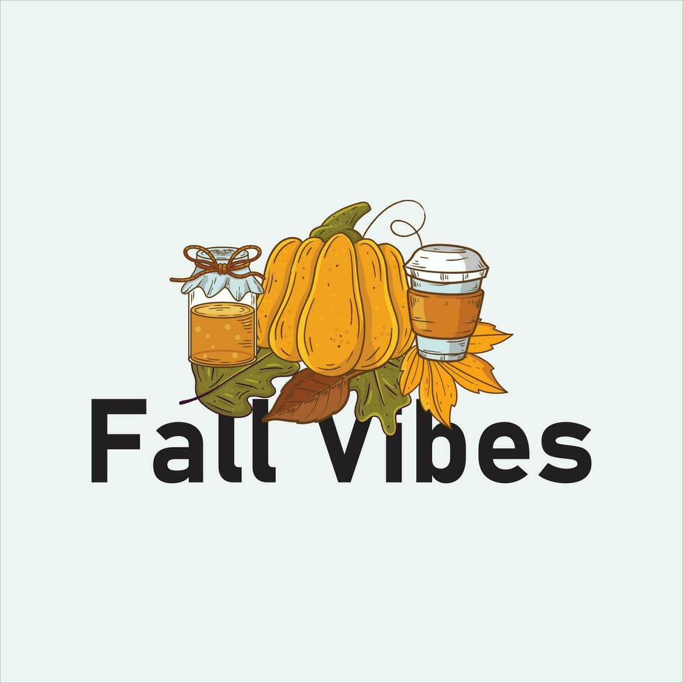 fall vibes, autumn vibes - t shirt design vector