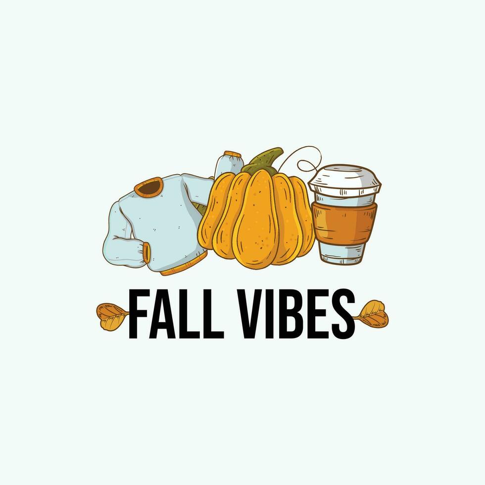 fall vibes, autumn vibes - t shirt design vector