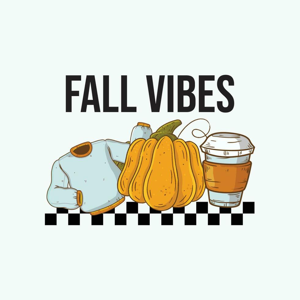 fall vibes, autumn vibes - t shirt design vector