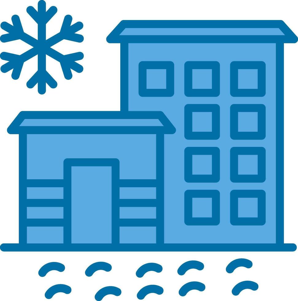 Ice hotel Vector Icon Design