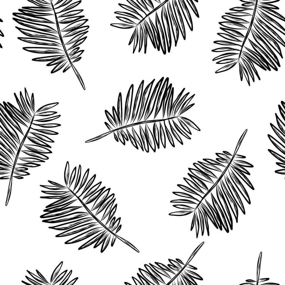 Doodle coconut leaves pattern 27378086 Vector Art at Vecteezy Doodle coconut leaves pattern 27378086 Vector Art at Vecteezy