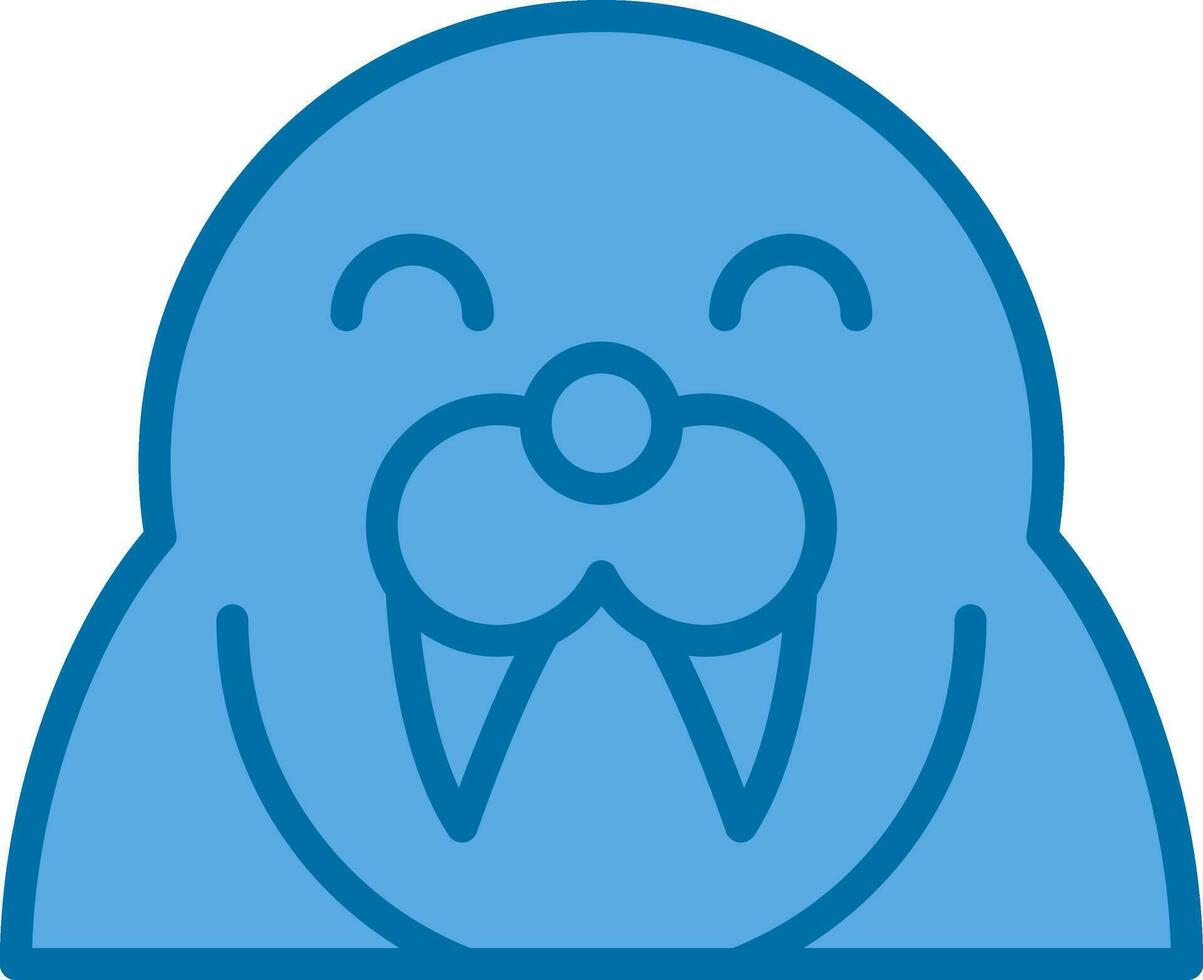 Walrus Vector Icon Design