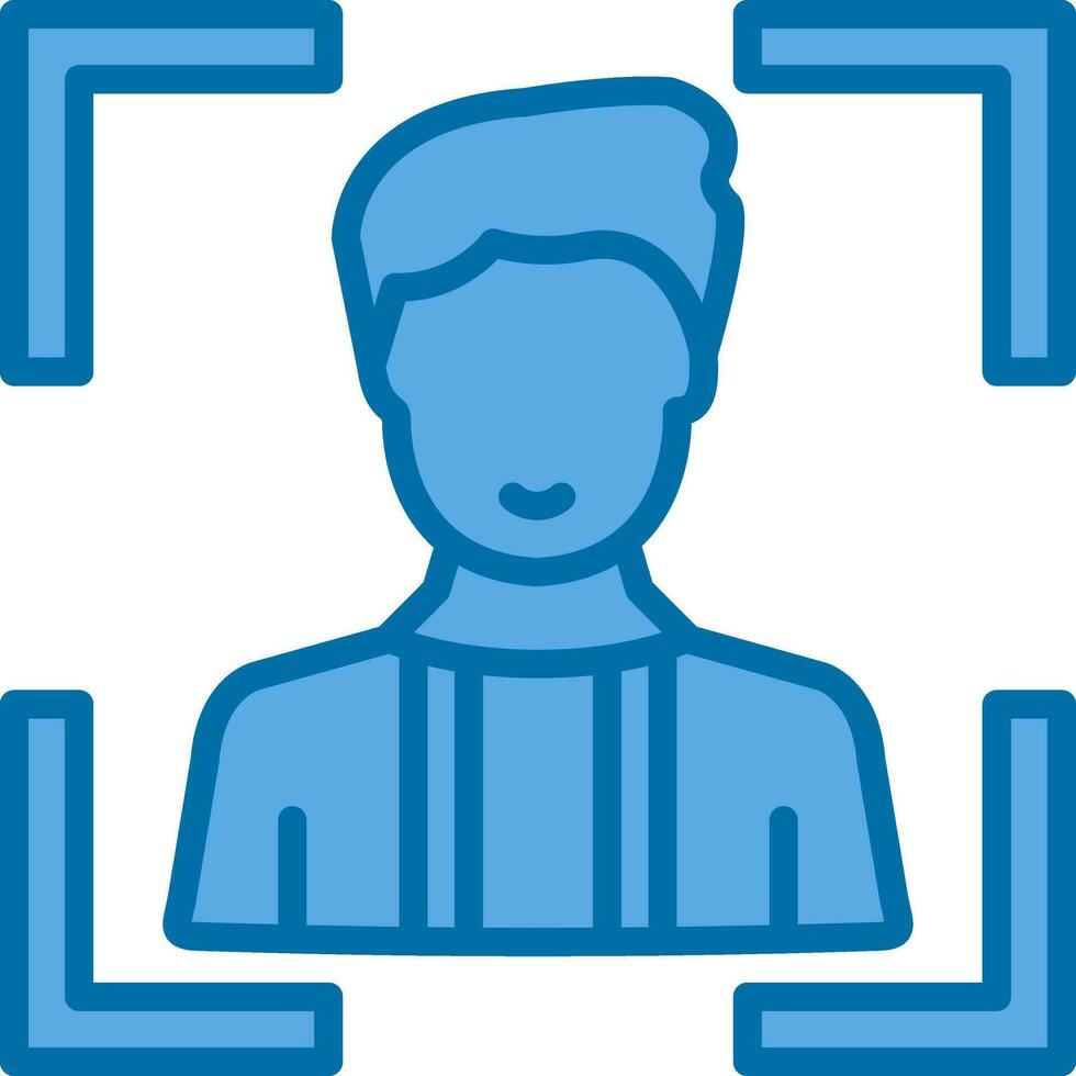 Face Scan Vector Icon Design
