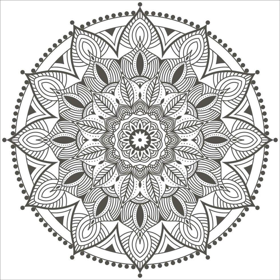 modern mandala design ornamental round ornament vector