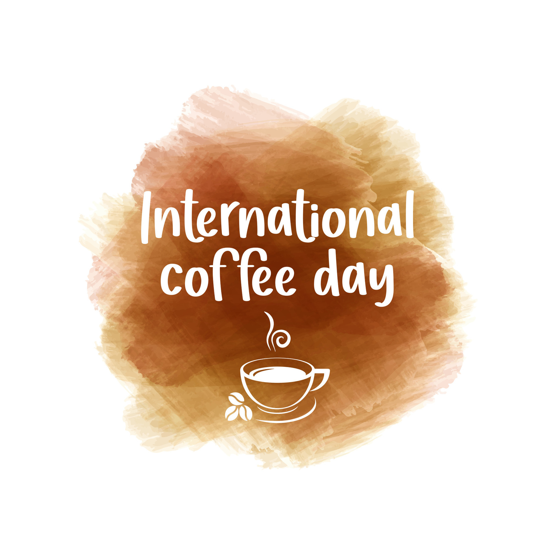 1 October International coffee day vector. World Coffee day vector