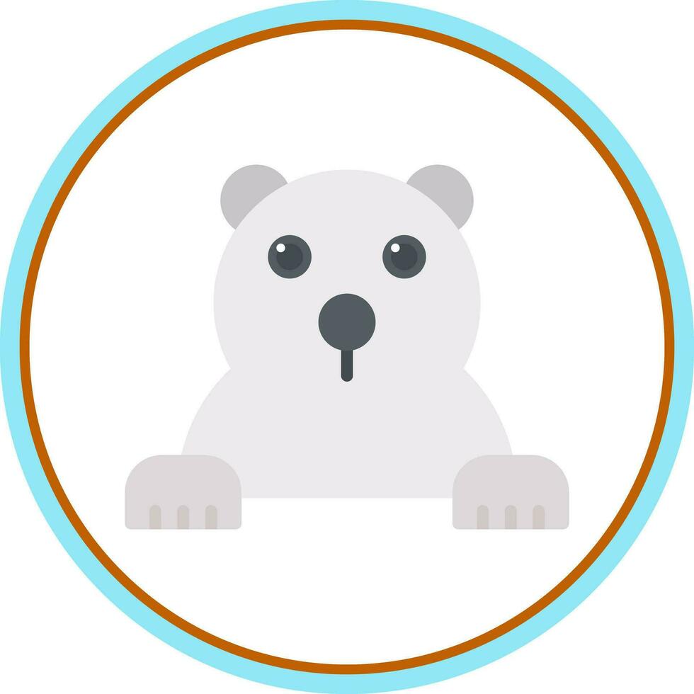 Polar bear Vector Icon Design