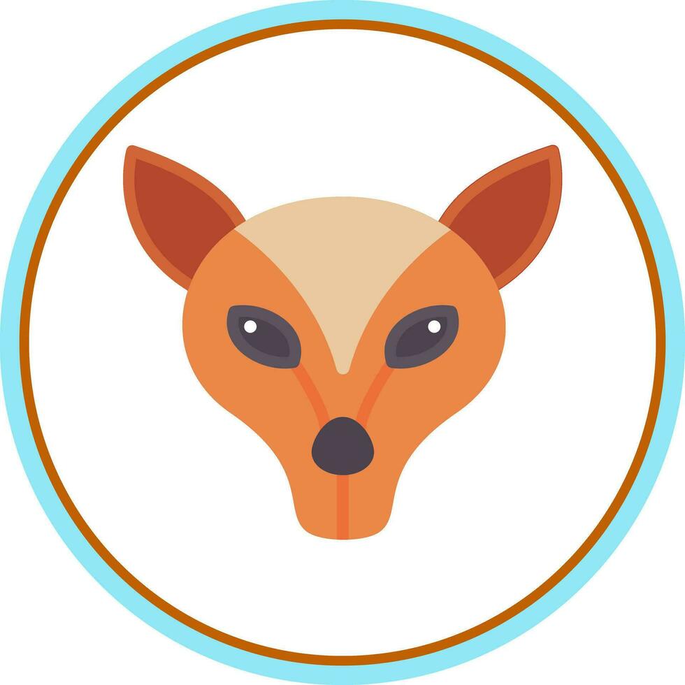 Arctic fox Vector Icon Design