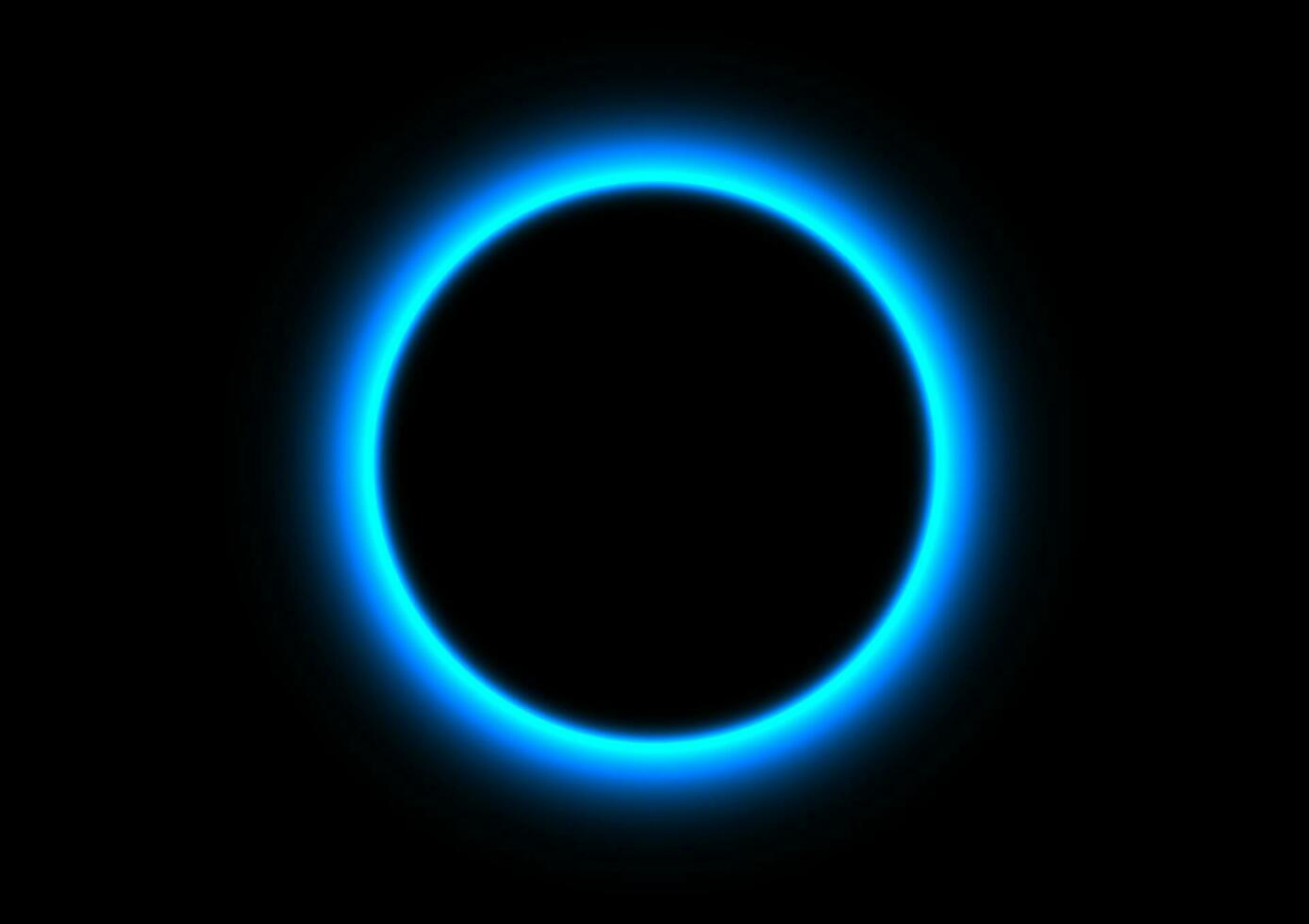 abstract background circle blue color neon shiny vector illustration