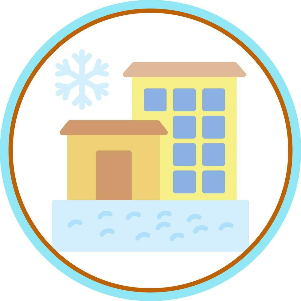 Ice hotel Vector Icon Design