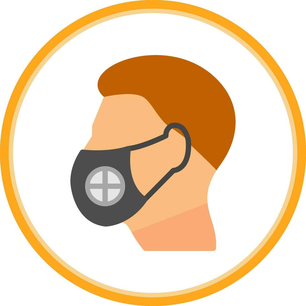 Face Mask Vector Icon Design