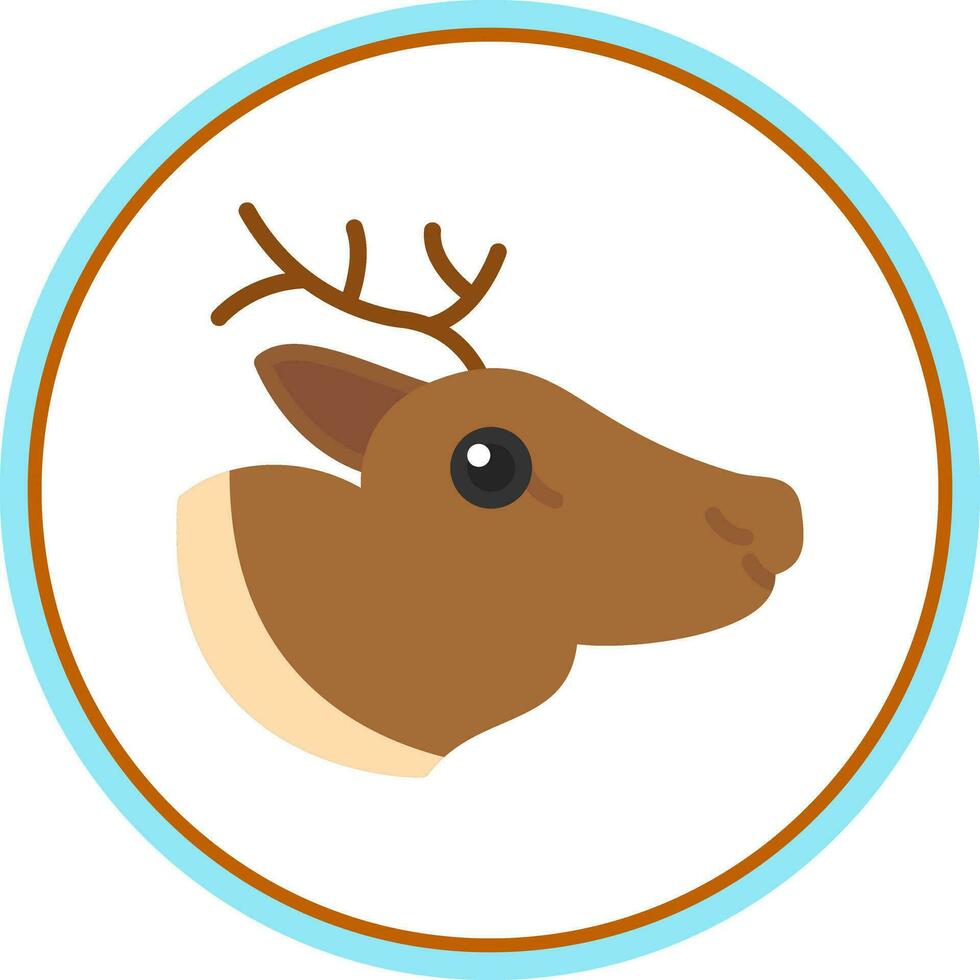 Reindeer Vector Icon Design