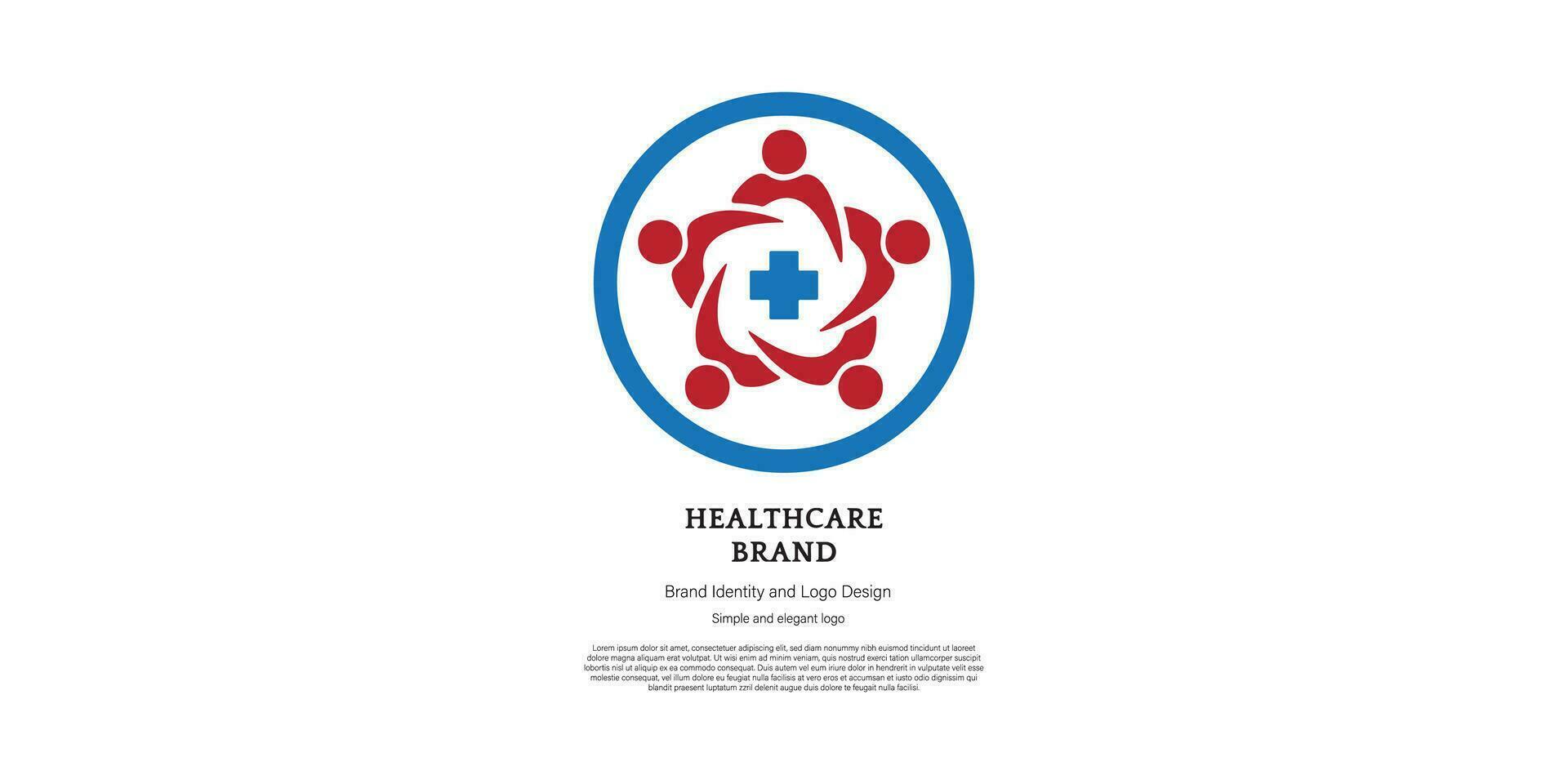 doctor and health care logo design for graphic designer and web developer vector