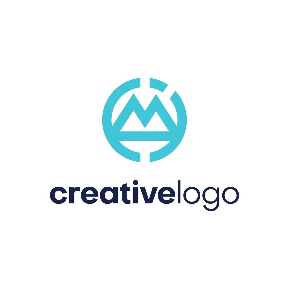 C M i logo design template vector