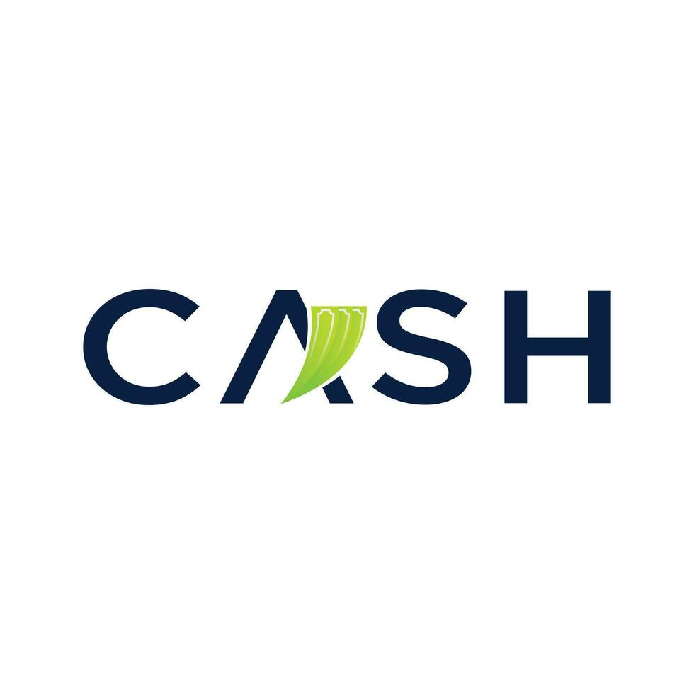 Cash logo design template vector